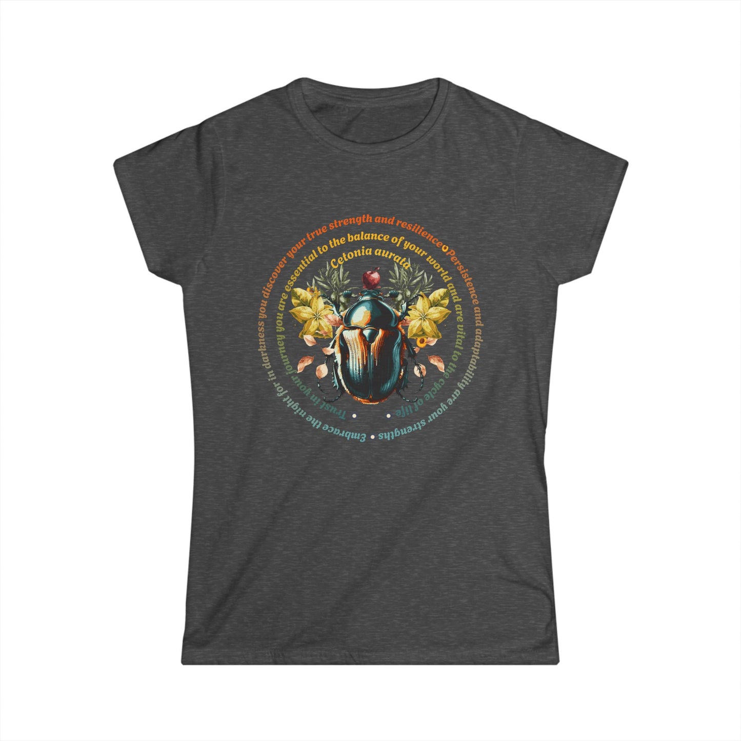 Science Beetle Inspirational-Fitted Softstyle Tee