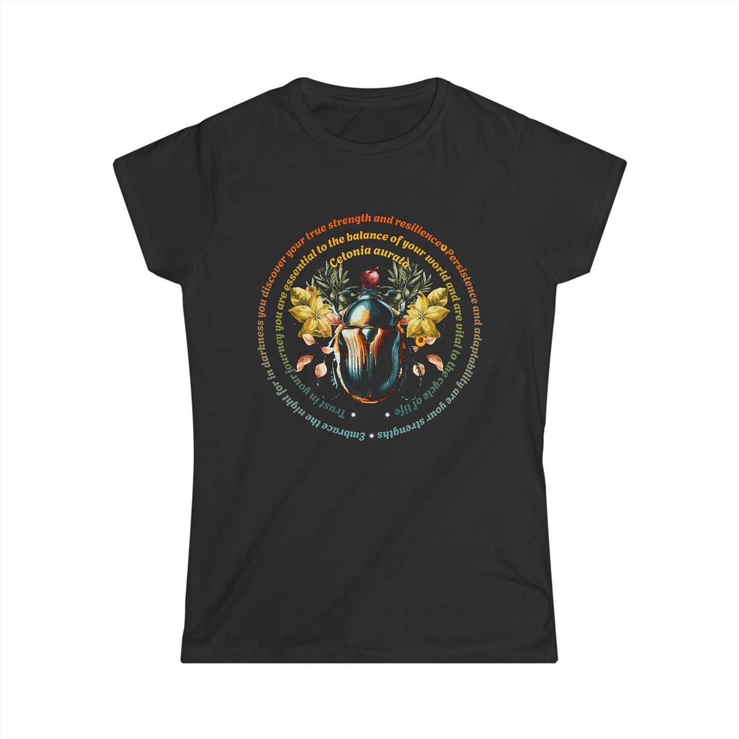 Science Beetle Inspirational-Fitted Softstyle Tee