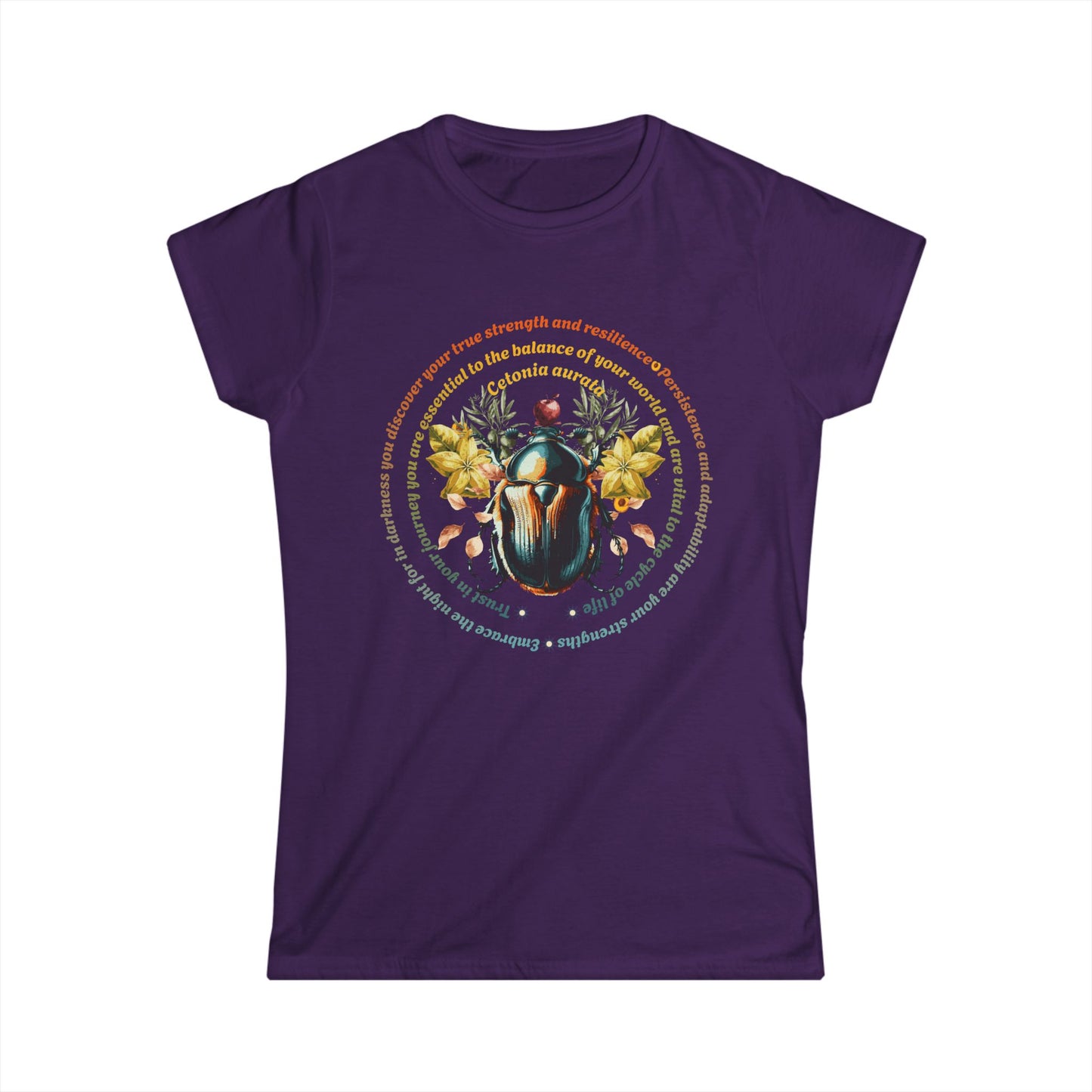 Science Beetle Inspirational-Fitted Softstyle Tee
