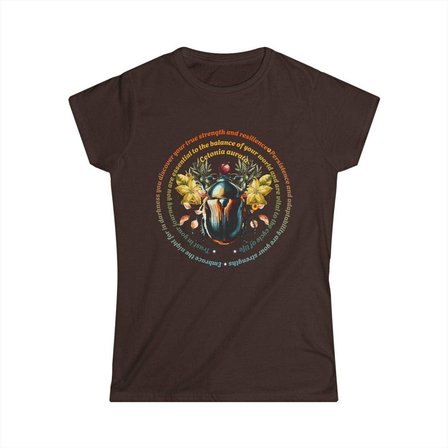 Science Beetle Inspirational-Fitted Softstyle Tee