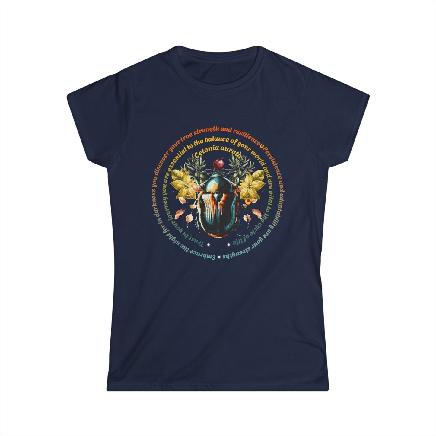 Science Beetle Inspirational-Fitted Softstyle Tee