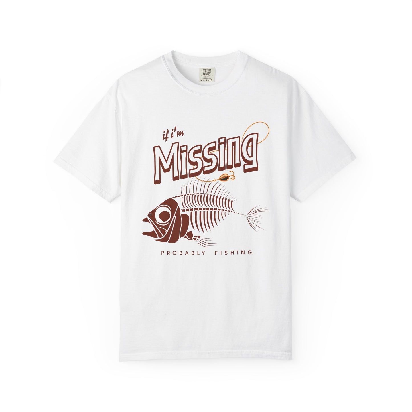 Fishing Humor T-Shirt-I'm Probably Fishing