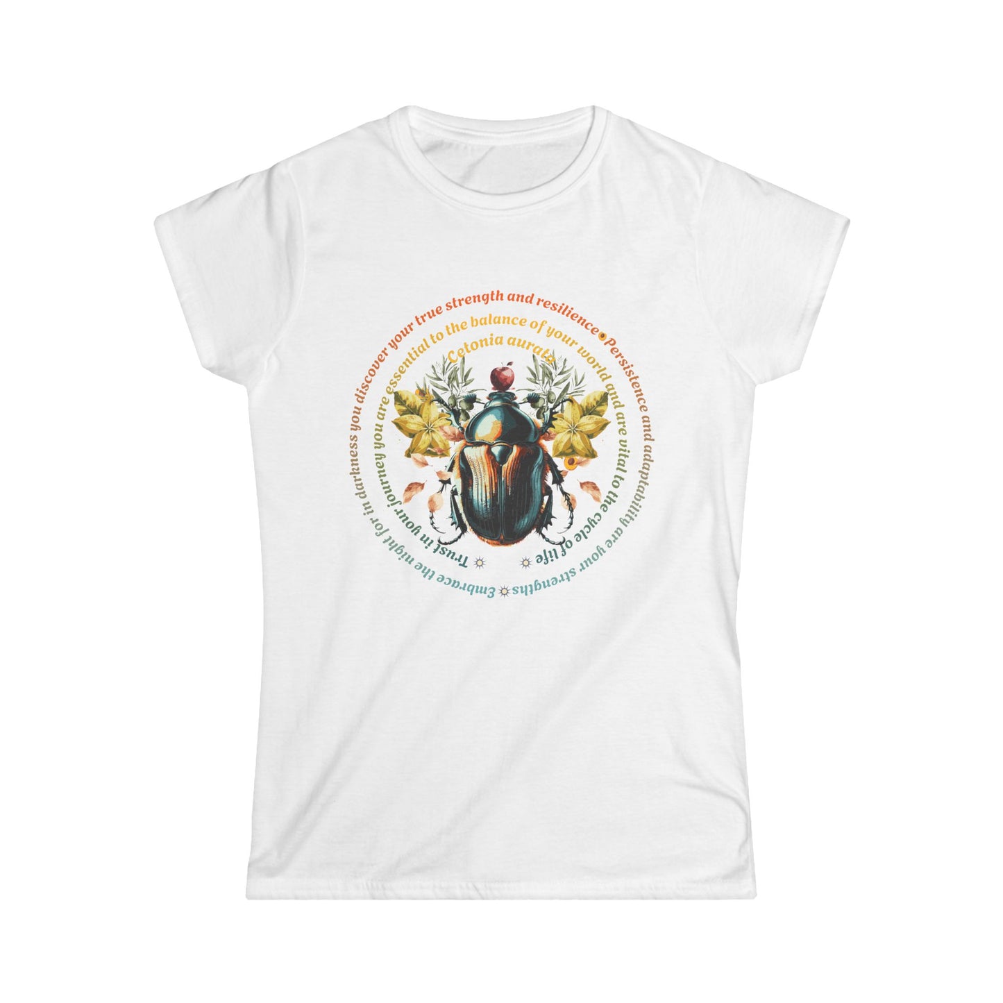 Science Beetle Inspirational-Fitted Softstyle Tee