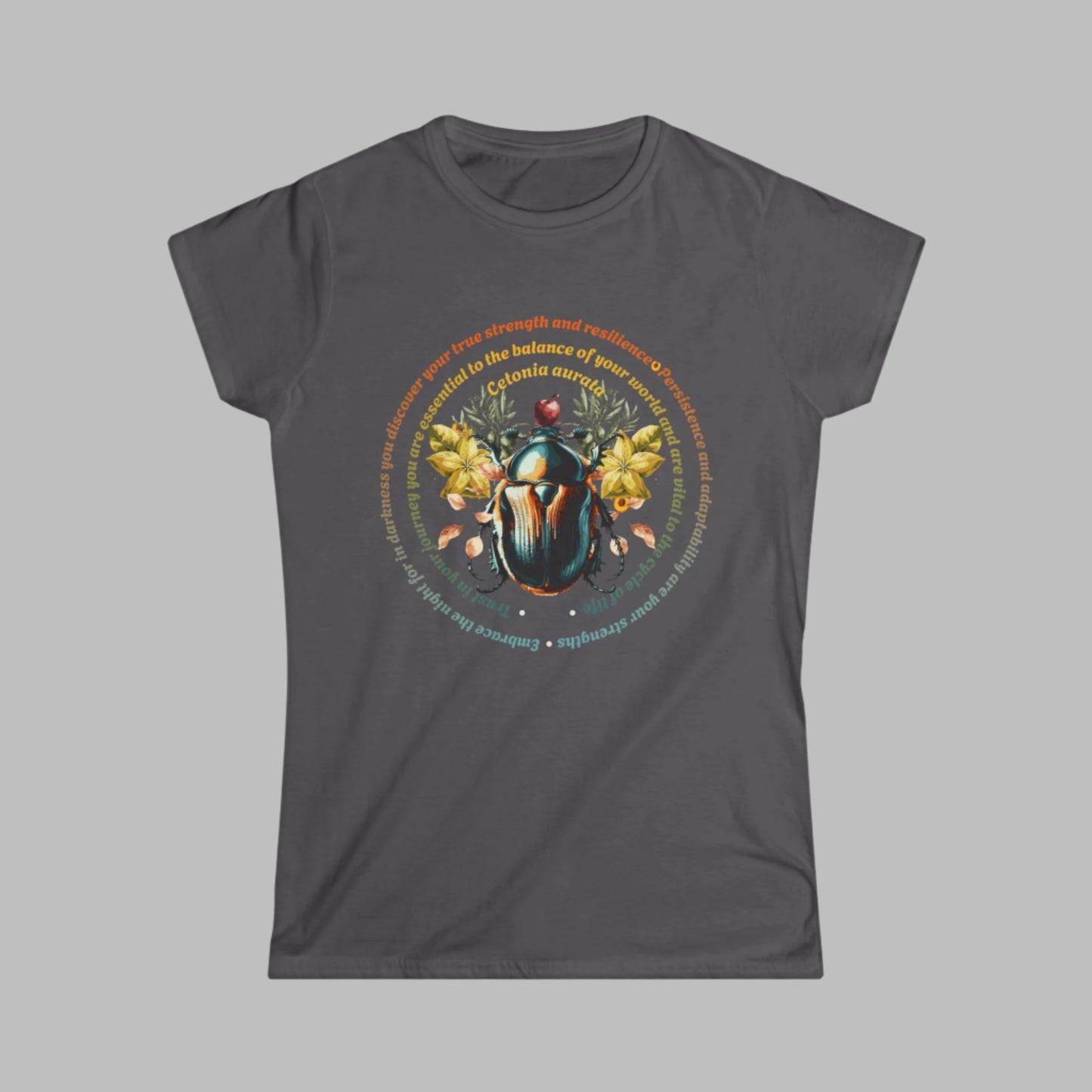 Science Beetle Inspirational-Fitted Softstyle Tee