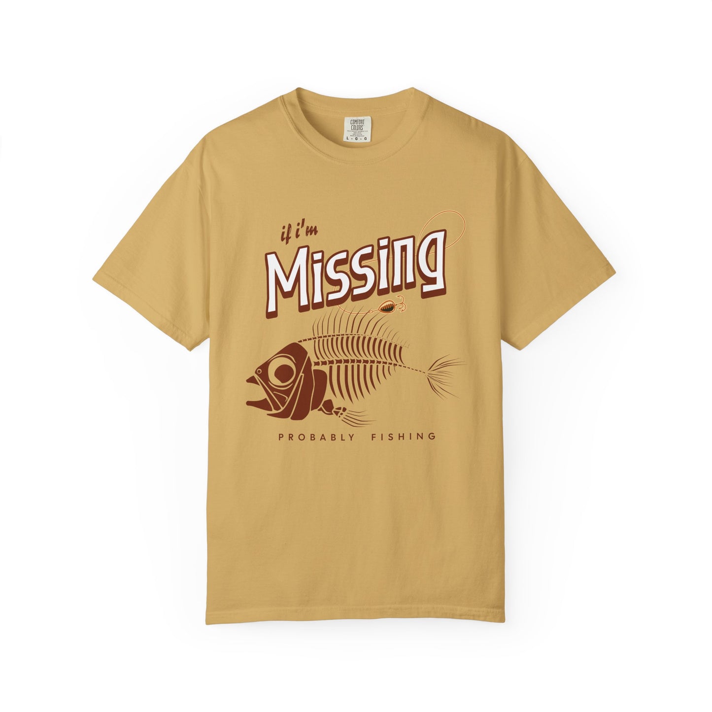 Fishing Humor T-Shirt-I'm Probably Fishing