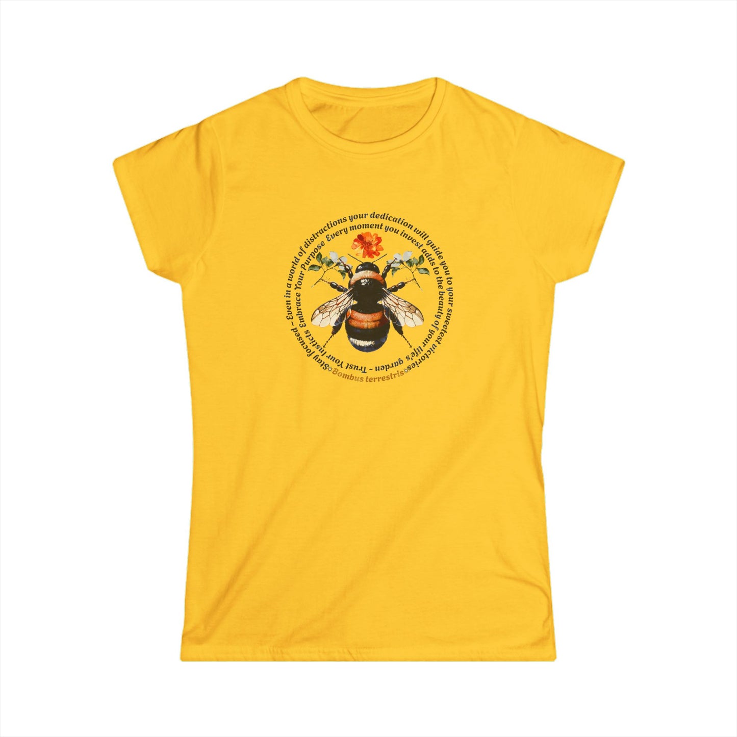 Bumblebee-Fitted Softstyle Women's Tee