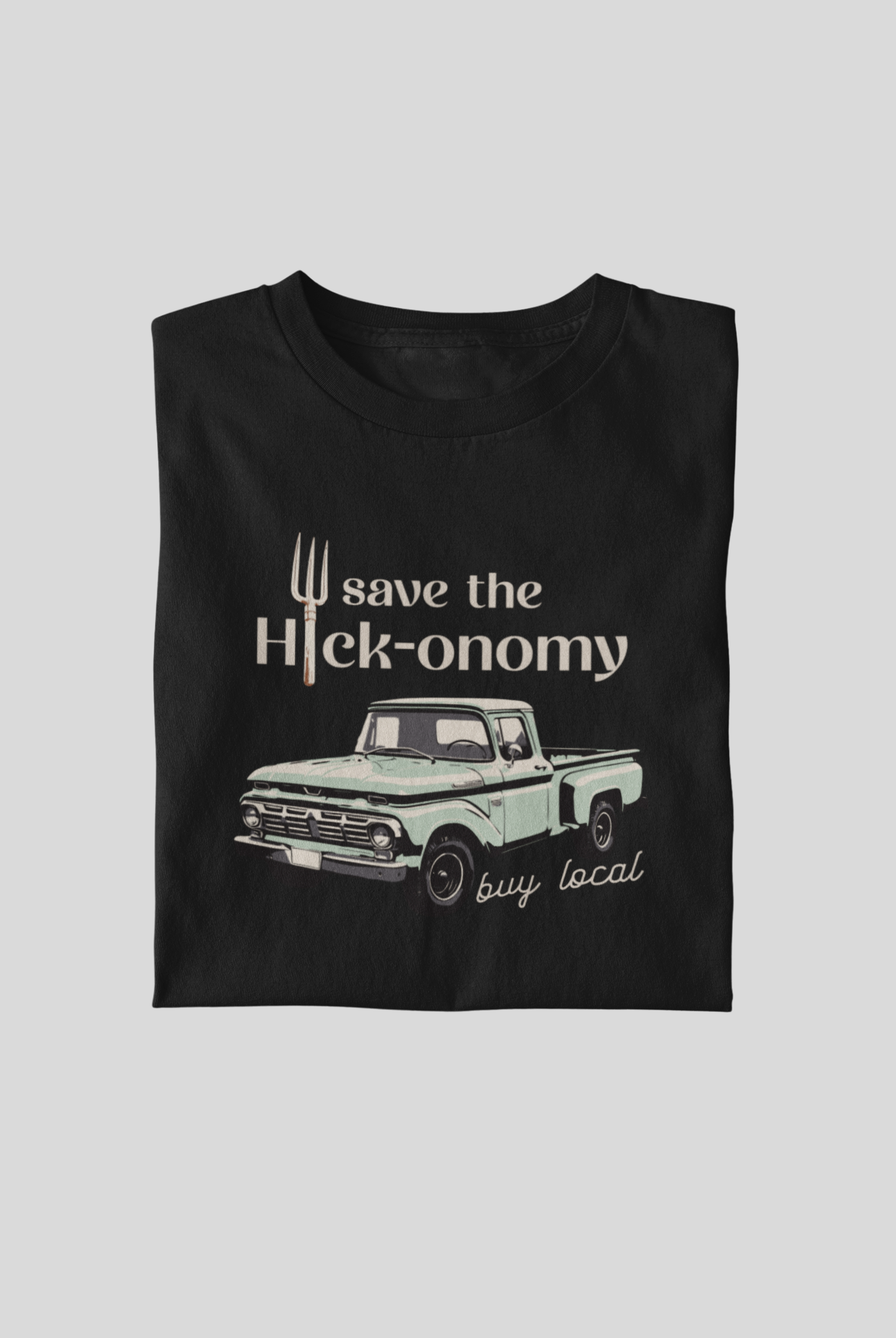 Save the Hick-onomy Vintage Truck-Women's Softstyle T-Shirt