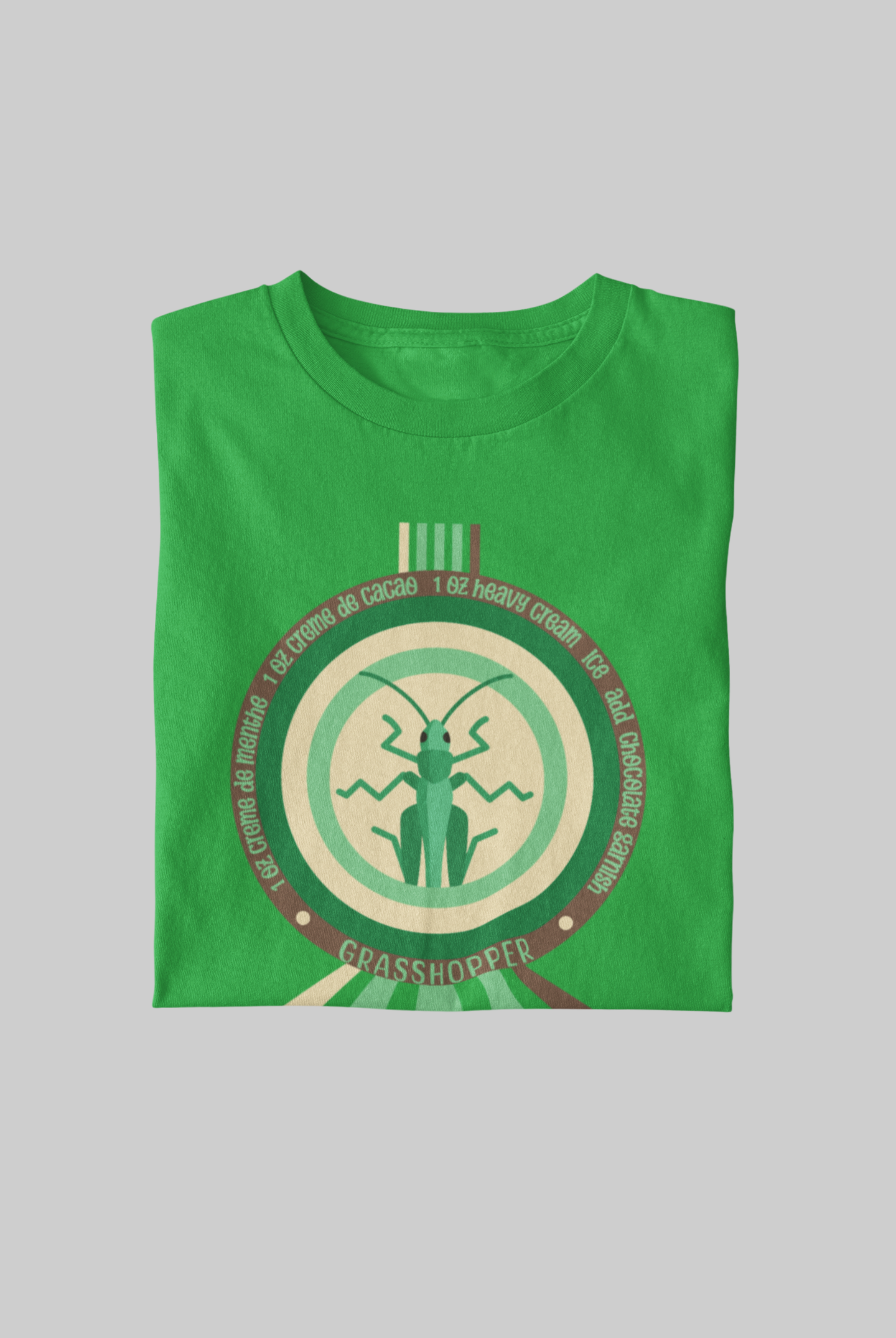 Grasshopper Cocktail-60's Retro Softstyle Tee
