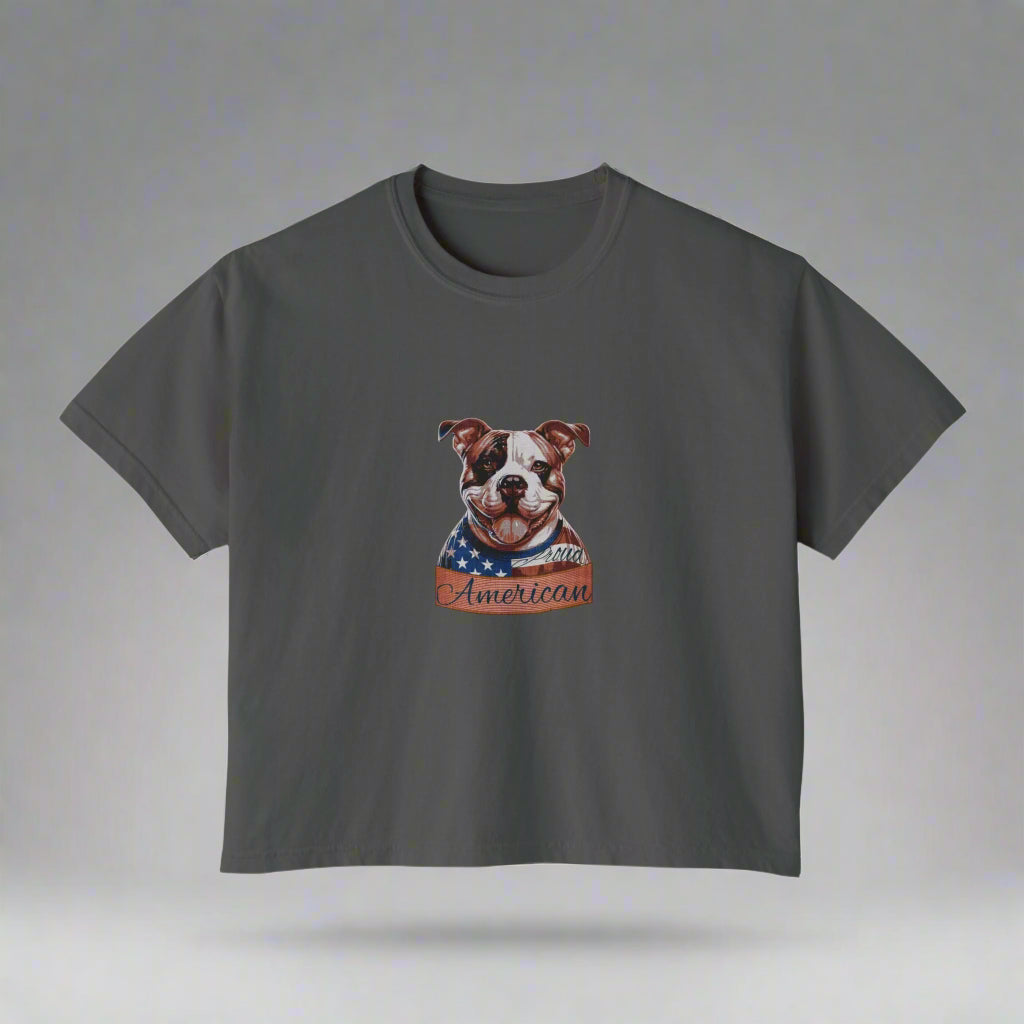 Boxy Tee Proud American Bulldog T-shirt