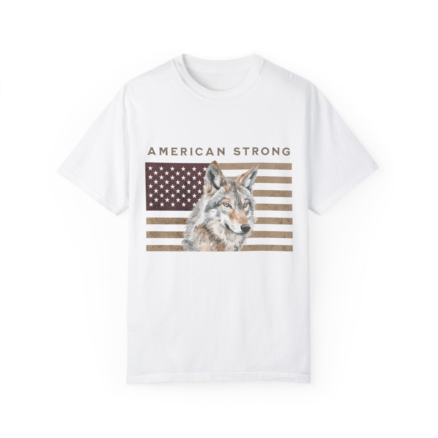 American Strong Wolf-Mediumweight Relaxed fit T-Shirt