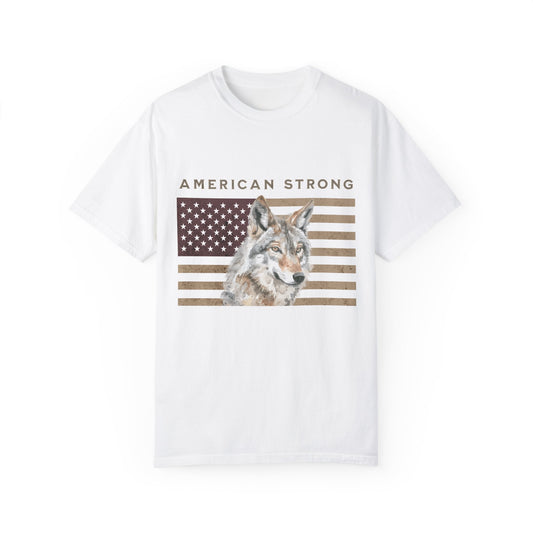 American Strong Wolf-Mediumweight Relaxed fit T-Shirt