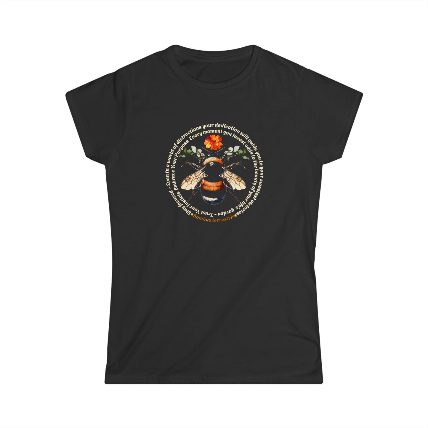 Bumblebee-Fitted Softstyle Women's Tee
