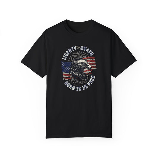 Liberty or Death American Pride-Mediumweight Relaxed fit T-shirt