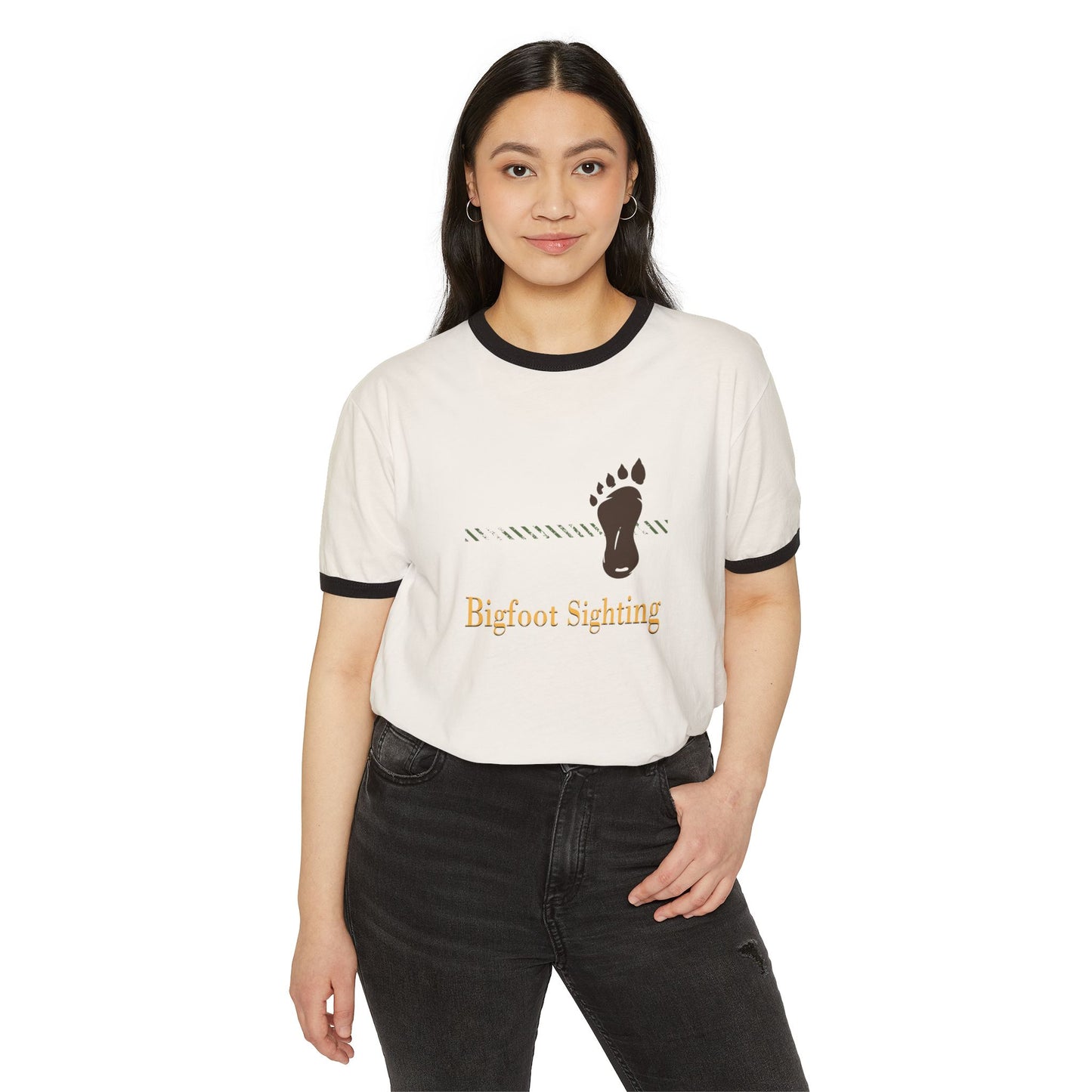 Bigfoot Sighting Ringer T-Shirt