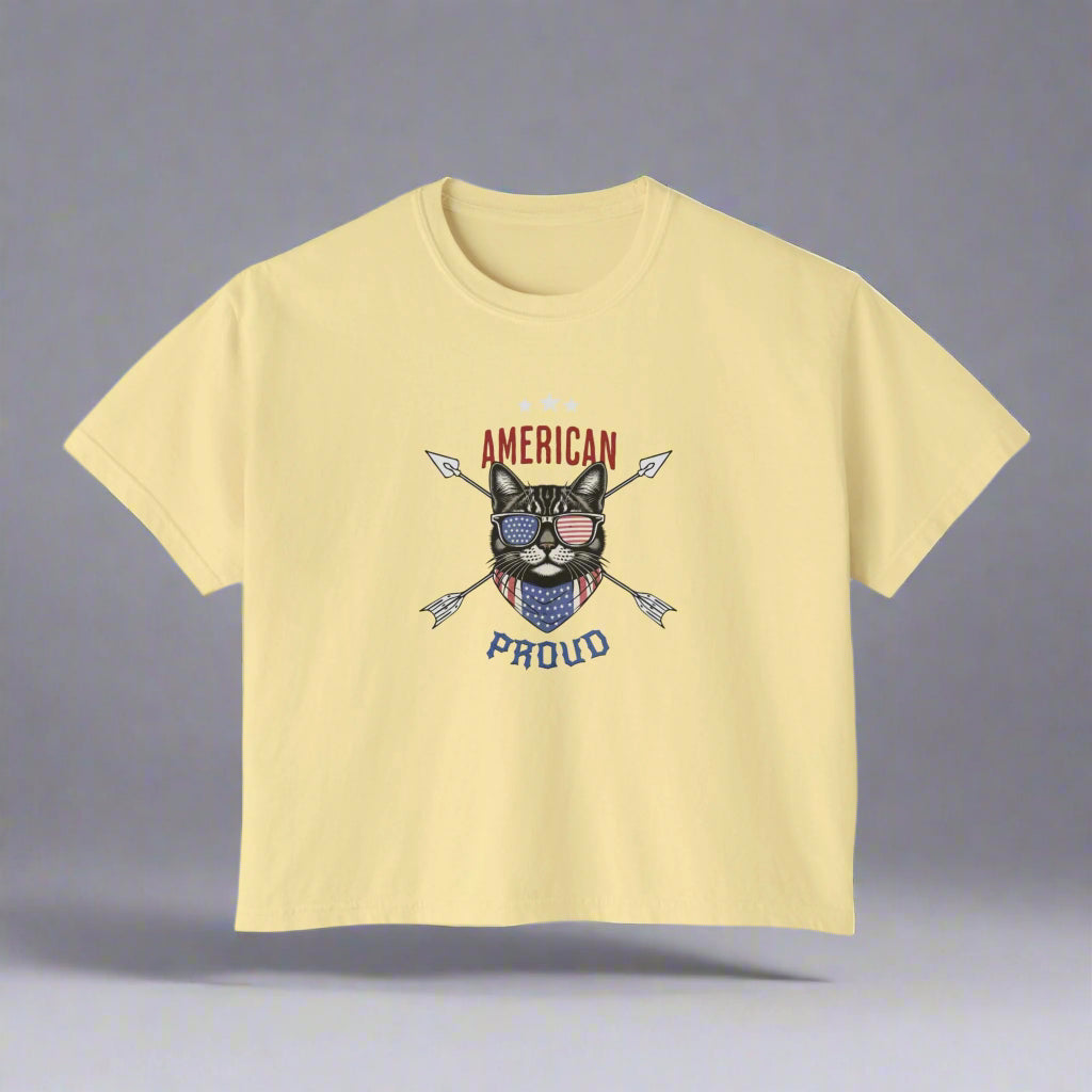 American Pride Cat Lover T-Shirt