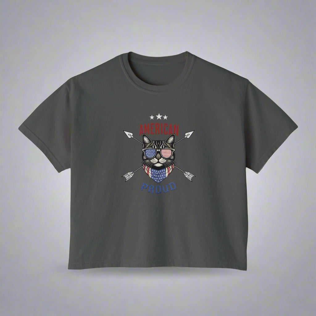 American Pride Cat Lover T-Shirt