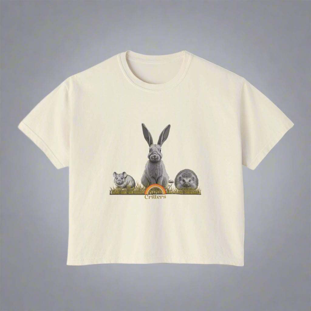 Animal Line up-Boxy Tee