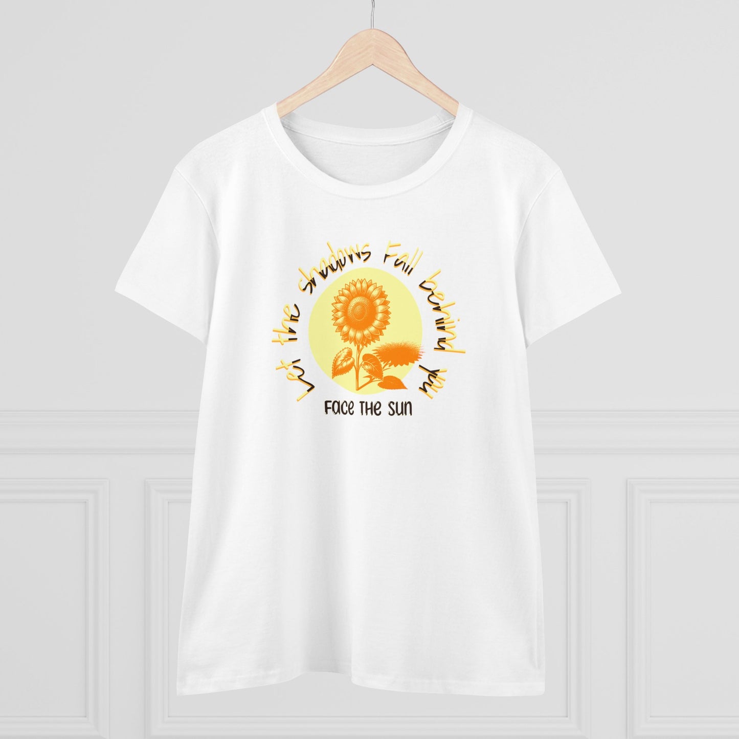 Women's Tee - Face The Sun Positive Vibes Graphic T-Shirt