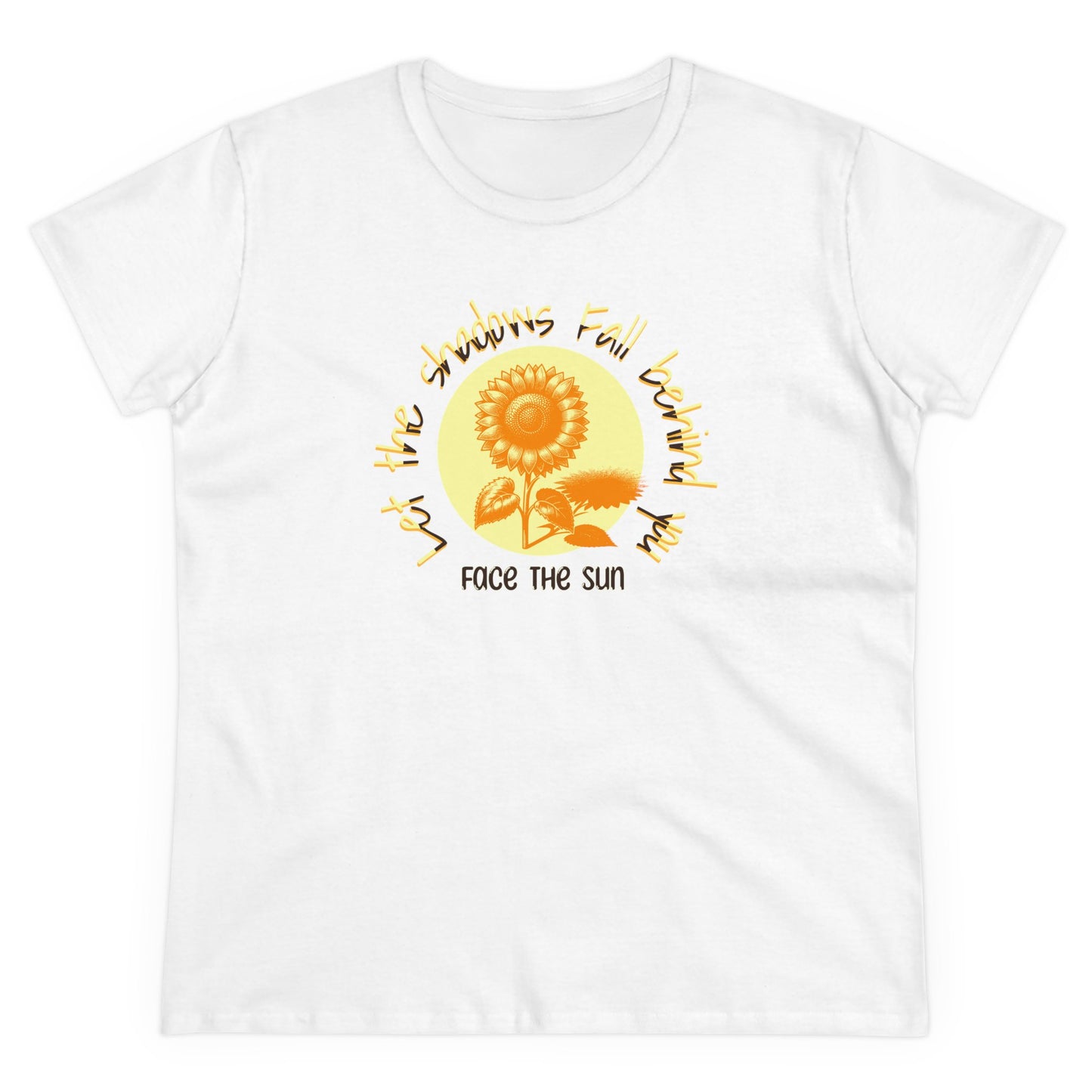 Women's Tee - Face The Sun Positive Vibes Graphic T-Shirt