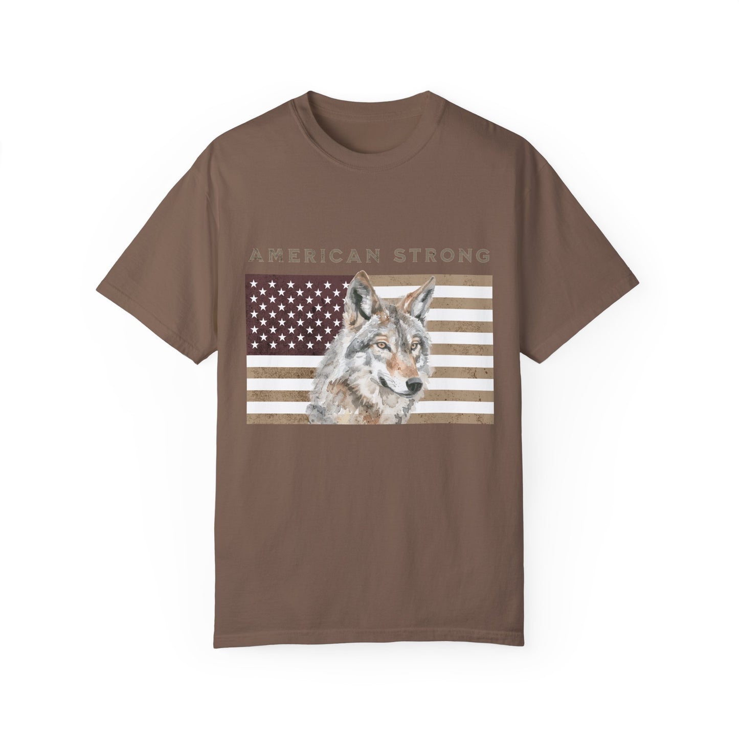 American Strong Wolf-Mediumweight Relaxed fit T-Shirt