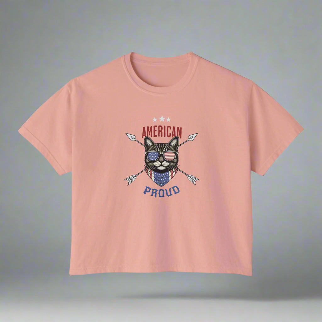 American Pride Cat Lover T-Shirt