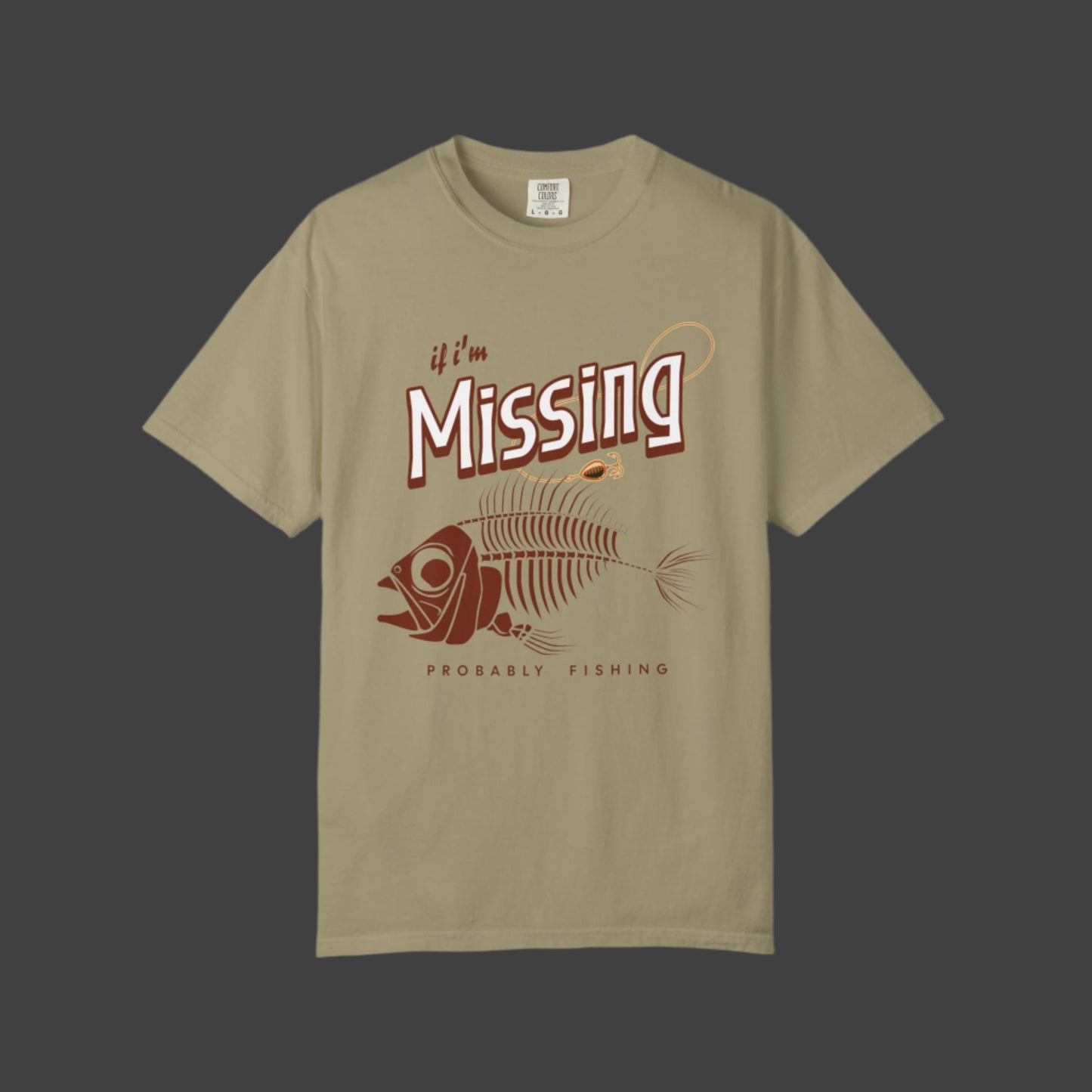 Fishing Humor T-Shirt-I'm Probably Fishing
