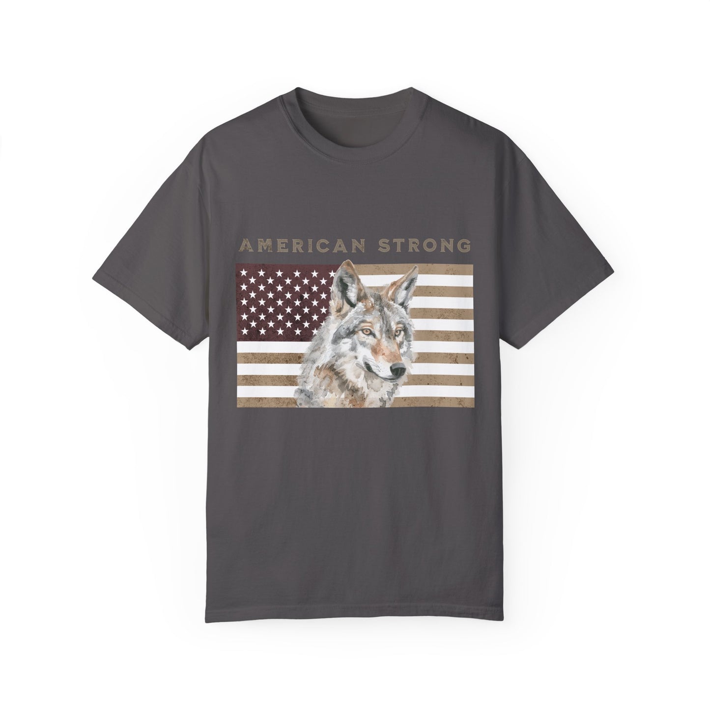 American Strong Wolf-Mediumweight Relaxed fit T-Shirt